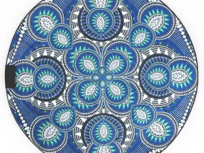 Love Rug Low-poly 3D model