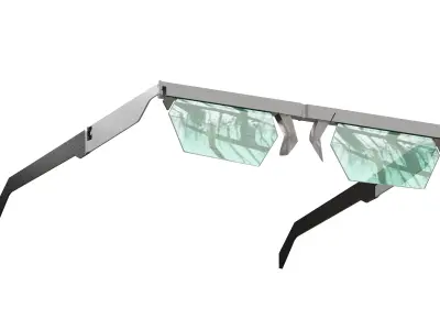 Futuristic Sci-Fi Glasses 3D model