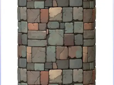 Stylized Stone Floor Seamless Texture Texture 2