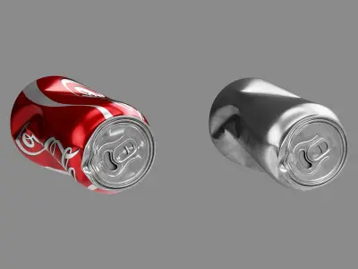 Crushed Soda Can 01 3D model