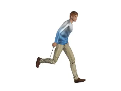 3Dfoin - Modern Wizard  Low-poly 3D model