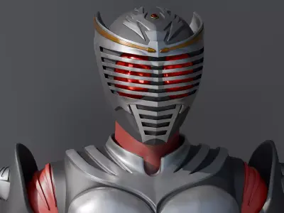 Kamen Rider Ryuki with 4K Textures 3D model
