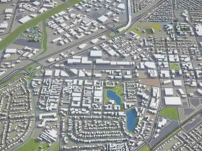 Concord - California Low-poly 3D model