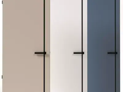 Frameless Door Low-poly 3D model