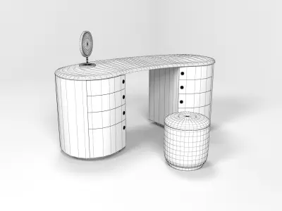 Passion Coiffeuse table model Armani Casa Series 3D model