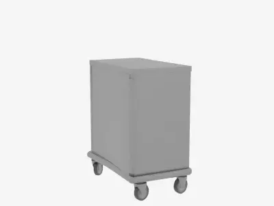 3D Model of Hospital Meal Tray Warmer Heated Shelves 3D model