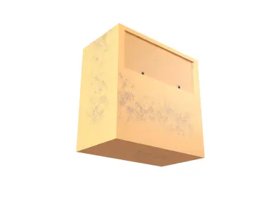 Park Rubbish Bin v1 004 Low-poly 3D model