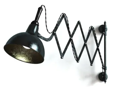 Old Light Wall lamp Low-poly 3D model