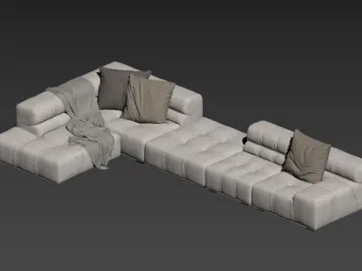 modern sofa chair  3D model