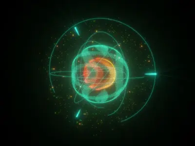 Animated Hologram core For Cinema4d 3D model