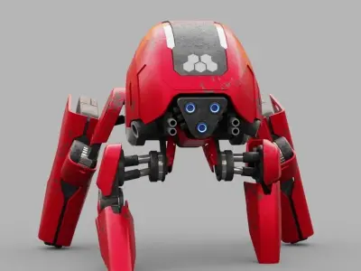 BATTLE DROID S2000  rigged 3D model