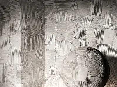 4K Seamless PBR Decorative Plaster Textures and Material Texture