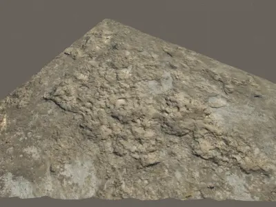 Scanned concrete 01 Low-poly 3D model