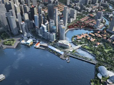 Singapore city  Singapore Downtown   3D model