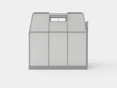 Greenhouse Venus 3800 Glass Grey Low-poly 3D model