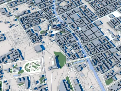 Uppsala City Sweden 3D model