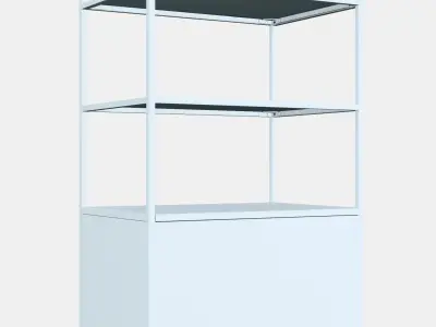 TROTTEN Cabinet with sliding doors 1 Low-poly 3D model