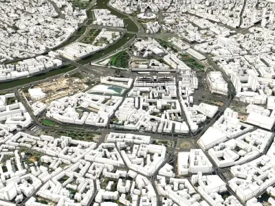 Cityscape Moscow Russia 3D model