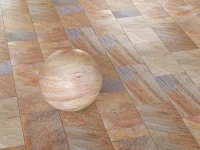 Keope Limes - Multi-Format Stone-Look Paving Tiles -Set of 19 Texture