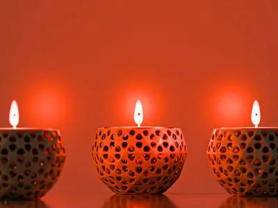 Tea Light Candle Holder Free 3D print model