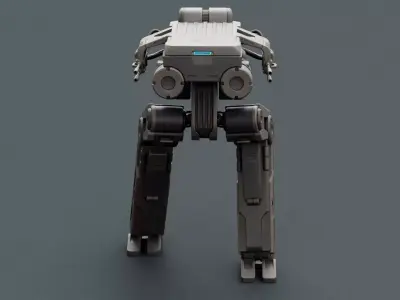 MECHA WALKER R-1 RIGGED 3D model