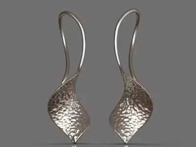 Light fashion earrings 3D print model