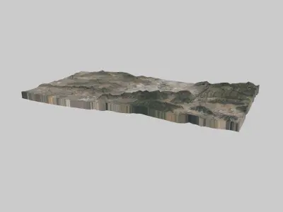 Saltillo City Low-poly 3D model