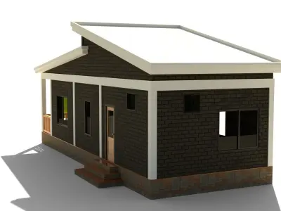 Modern House Low-poly 3D model