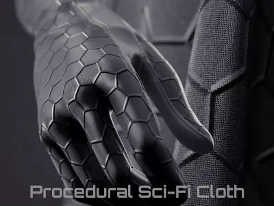Procedural Sci Fi Cloth Shader Texture
