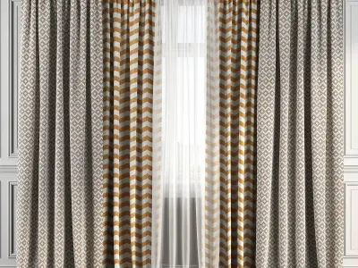 Curtain Set 159 3D model
