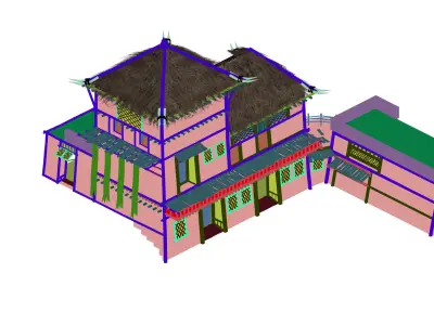 Game Desert - Building - Inn 01 3D model