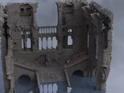 Cthulhu Cult halls 10 models Kit bash 3D 3D model