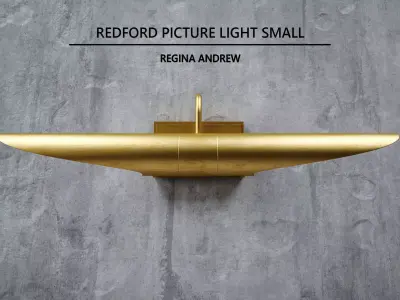 Redford Picture Light Small - Regina Andrew Item 15-1047NB 3D model