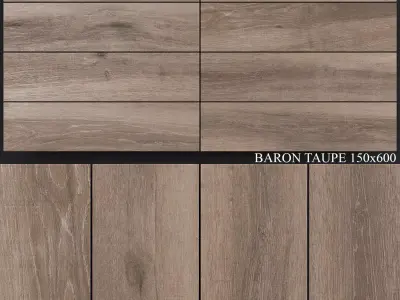 Yurtbay Seramik Baron Taupe 150x600 3D model