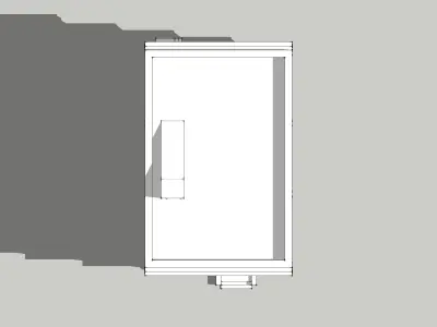Building-1 tall building with windows on side 3D model