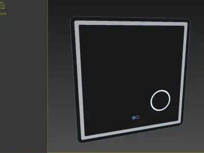 Deejay LED Mirror 700x700mm 3D model