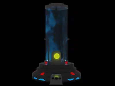 58Sci - fi Tube High Poly Model 3D model