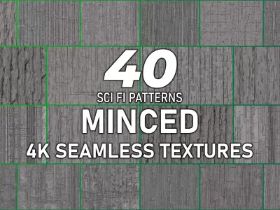 40 Seamless Sci-fi Patterns - MINCED Texture