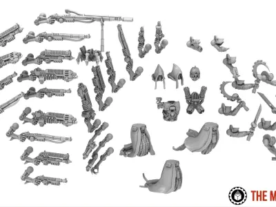 Dark Techno Shooters and Vigilants 3D print model