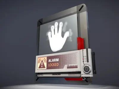 Hand Scanner Low-poly 3D model