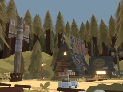 Mystery Shack Low-poly 3D model
