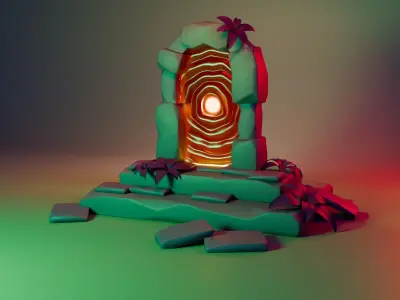 Portal Low-poly 3D model