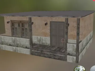 house building 3 Low-poly 3D model