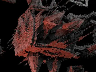 Hellraiser Cube Space station Maze temple 3D model