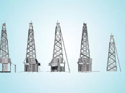 Oil Field A 3D model
