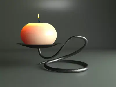 Table candlestick 3D model