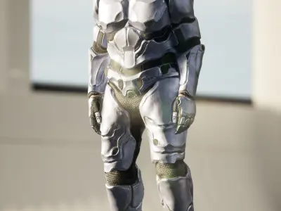 Atlas - Rigged Sci-Fi Character Low-poly 3D model