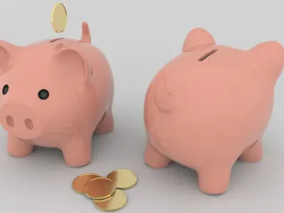 Piggy bank 3D model