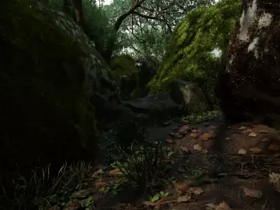 Realistic Forest scene Environment 3D model