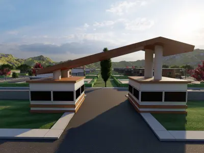 3D Villa Family House Neighborhood 3D model 3D model